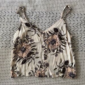 Madewell Cream Floral Camisole Sz 0